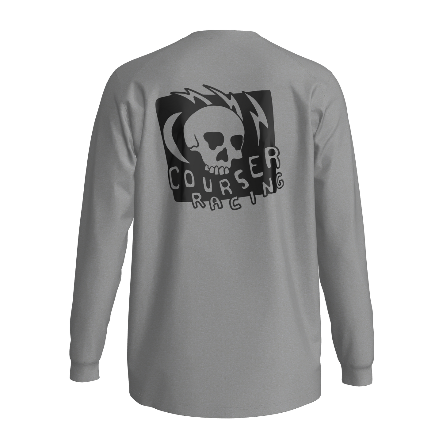 Courser Racing Black Skulls Performance Long Sleeve