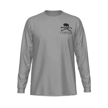 Courser Racing White Skull Performance Long Sleeve