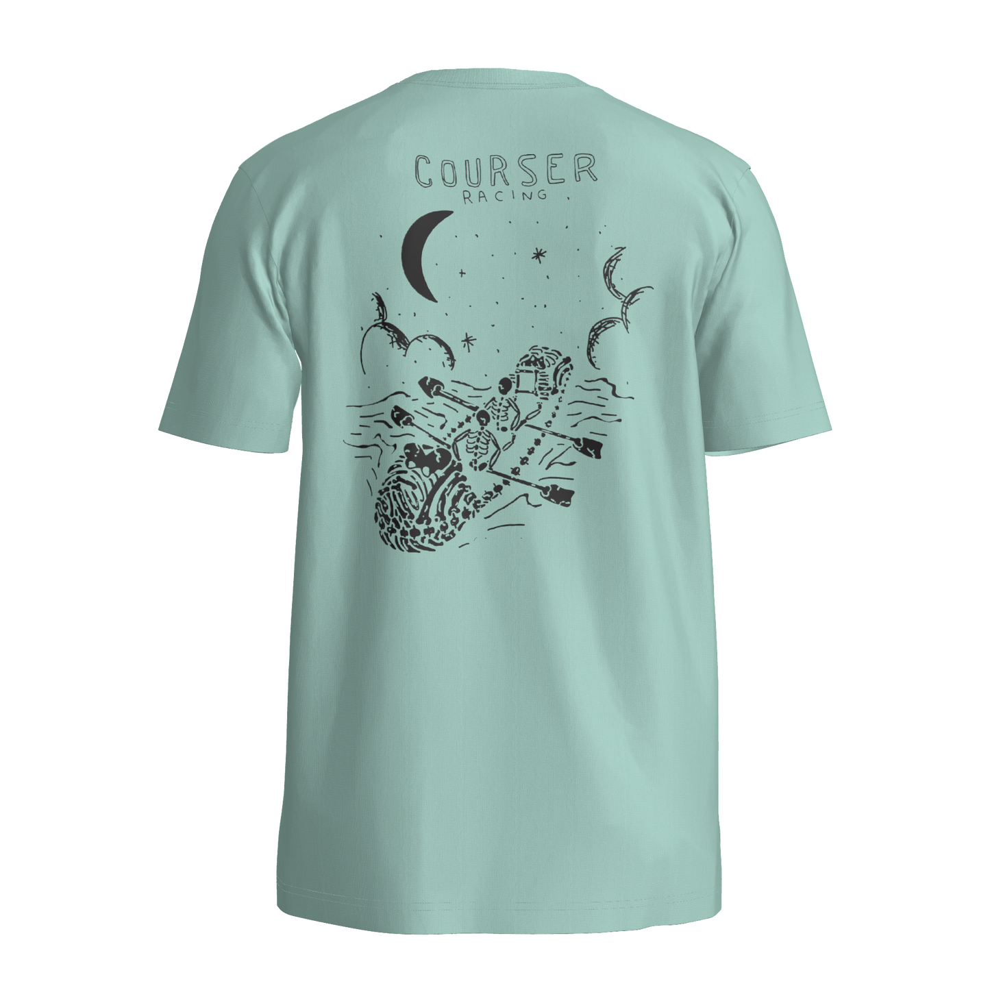 Courser Racing NL White Skull Tee