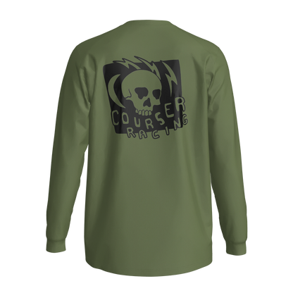 Courser Racing Black Skulls Performance Long Sleeve