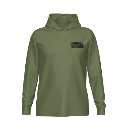 Courser Racing Black Skulls Hooded Performance Long Sleeve