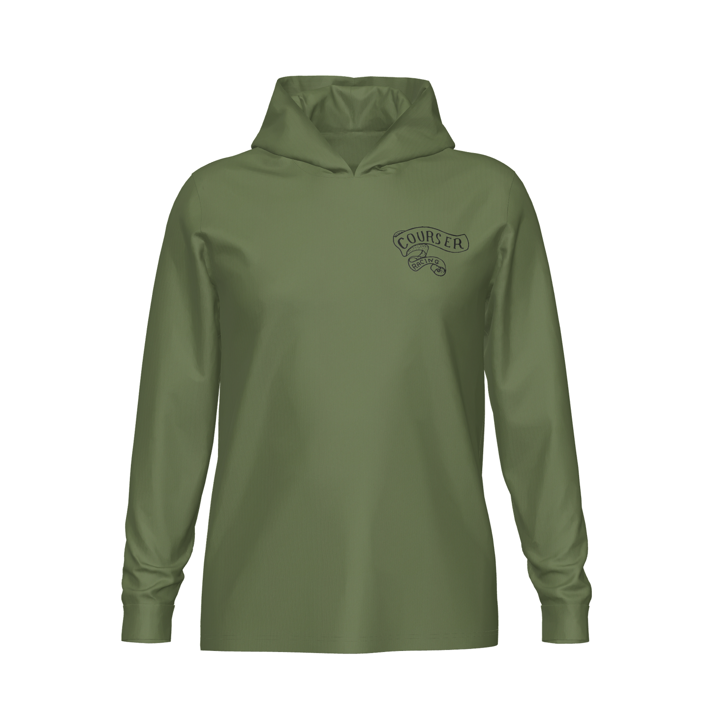 Courser Racing Mermaid Hooded Performance Long Sleeve