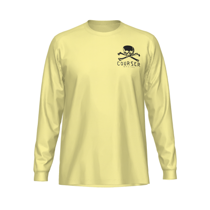 Courser Racing White Skull Performance Long Sleeve