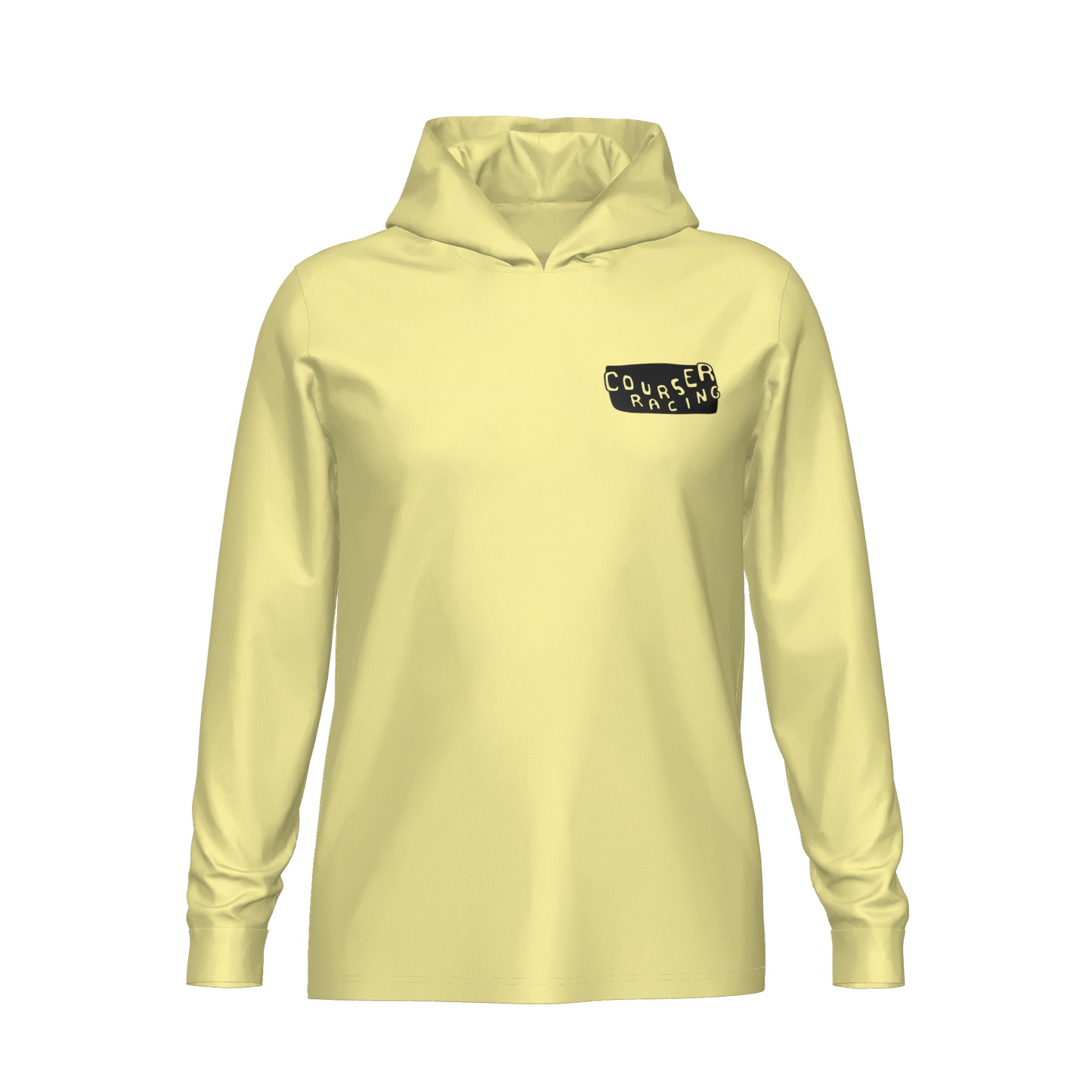 Courser Racing Black Skulls Hooded Performance Long Sleeve
