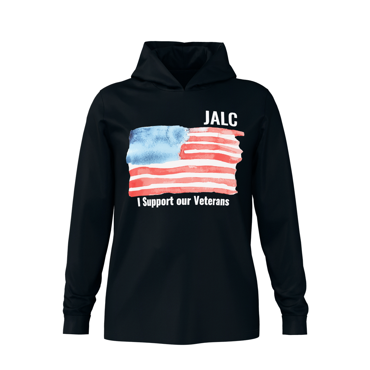JALC Veterans Day Supporter Fishing Hooded Shirt