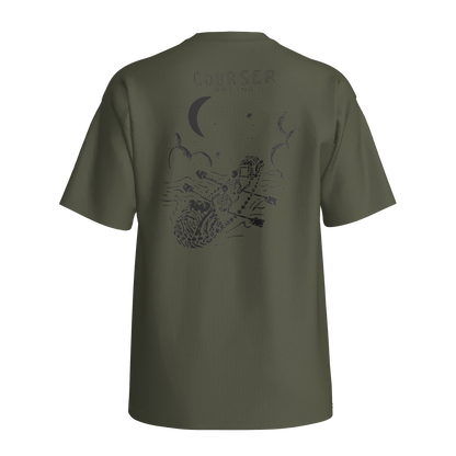 Courser Racing CC White Skull Tee