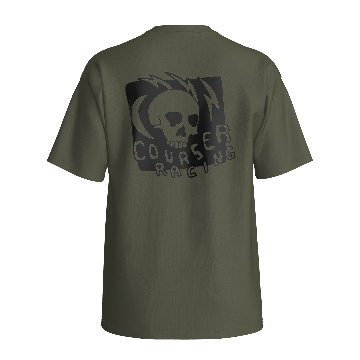 Courser Racing CC Black Skulls Tee