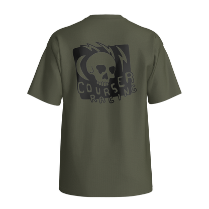 Courser Racing CC Black Skulls Tee