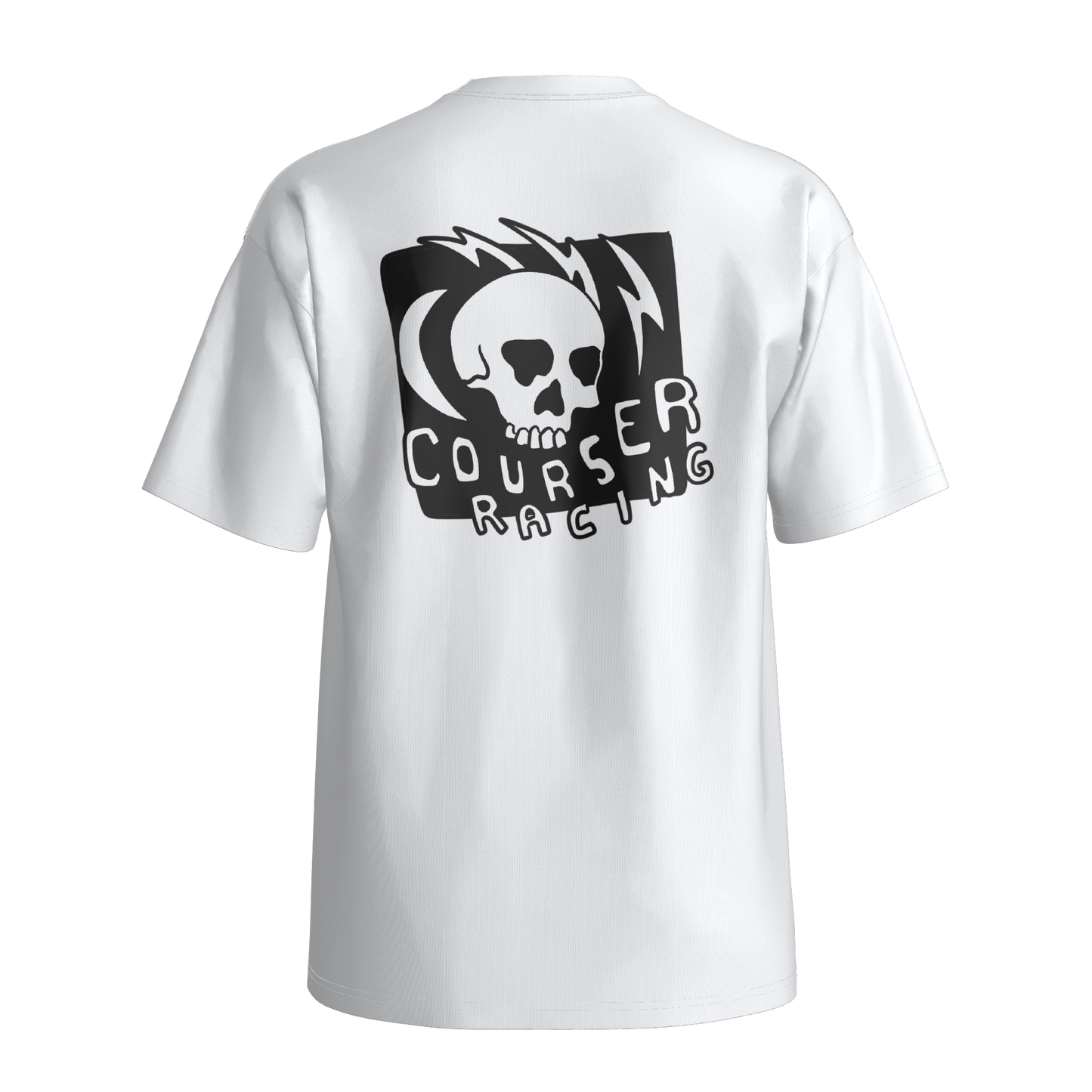 Courser Racing CC Black Skulls Tee