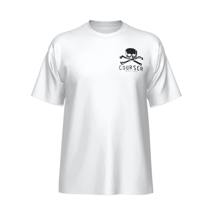Courser Racing CC White Skull Tee