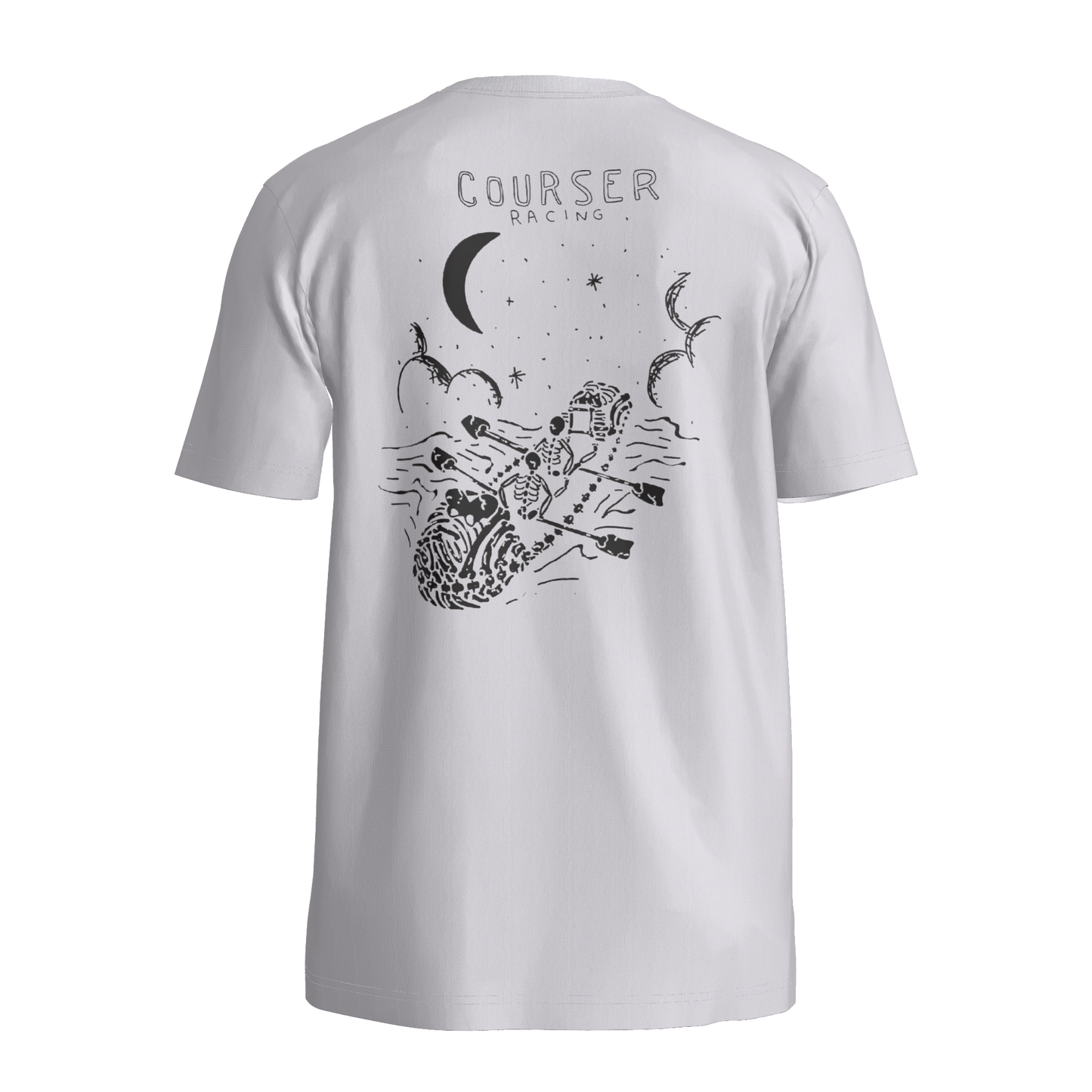 Courser Racing NL White Skull Tee