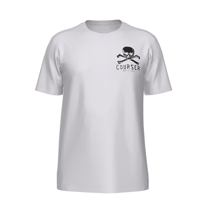 Courser Racing NL White Skull Tee