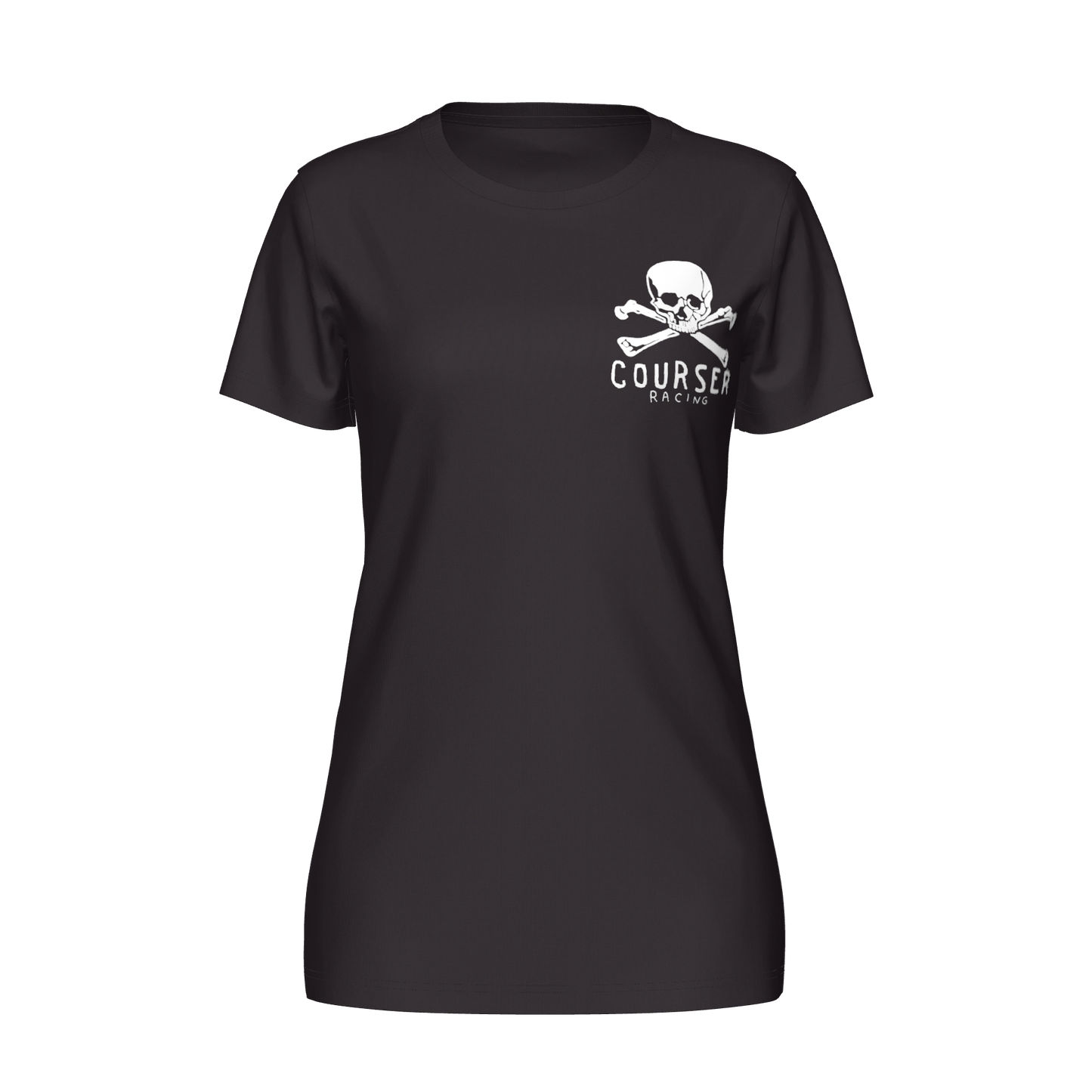 Courser Racing Women's White Skull NL Tee