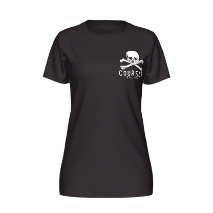 Courser Racing Women's White Skull NL Tee