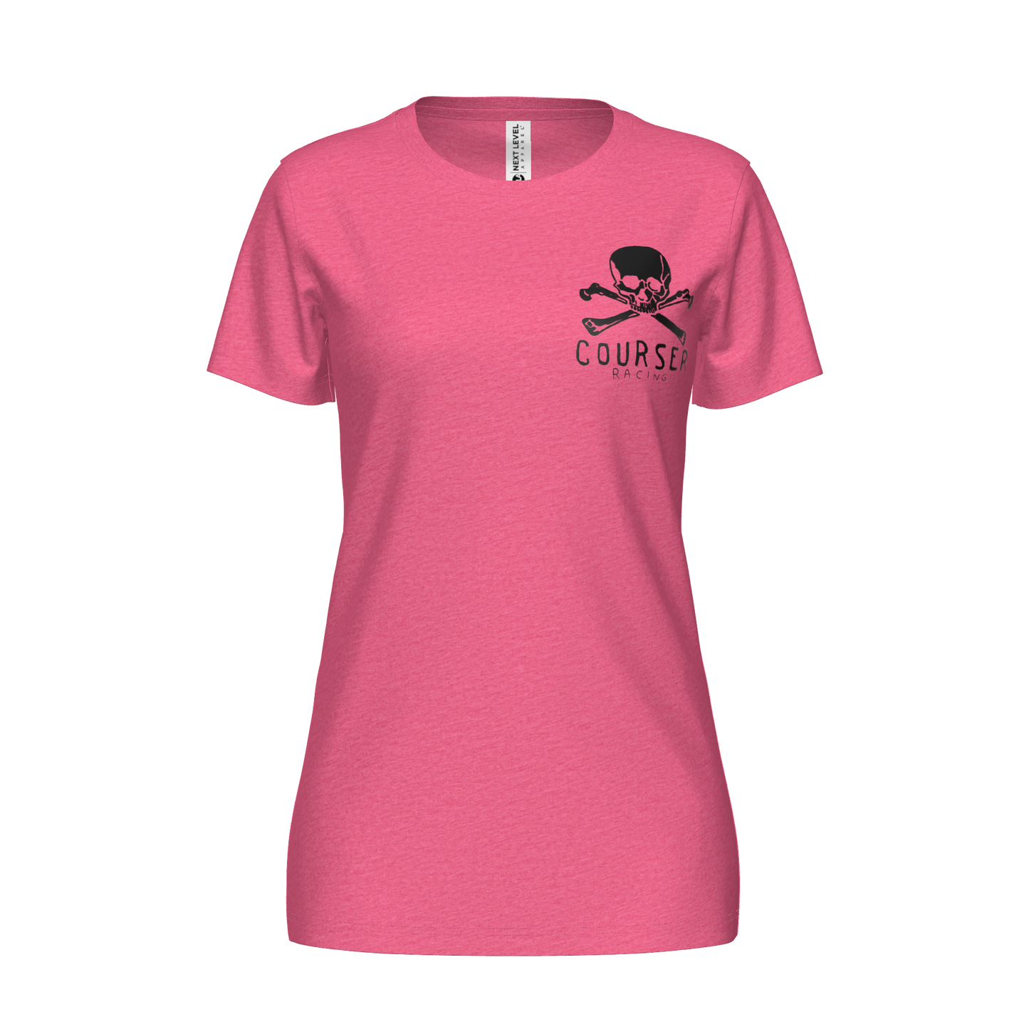 Courser Racing Women's White Skull NL Tee