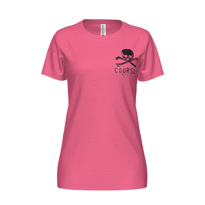 Courser Racing Women's White Skull NL Tee