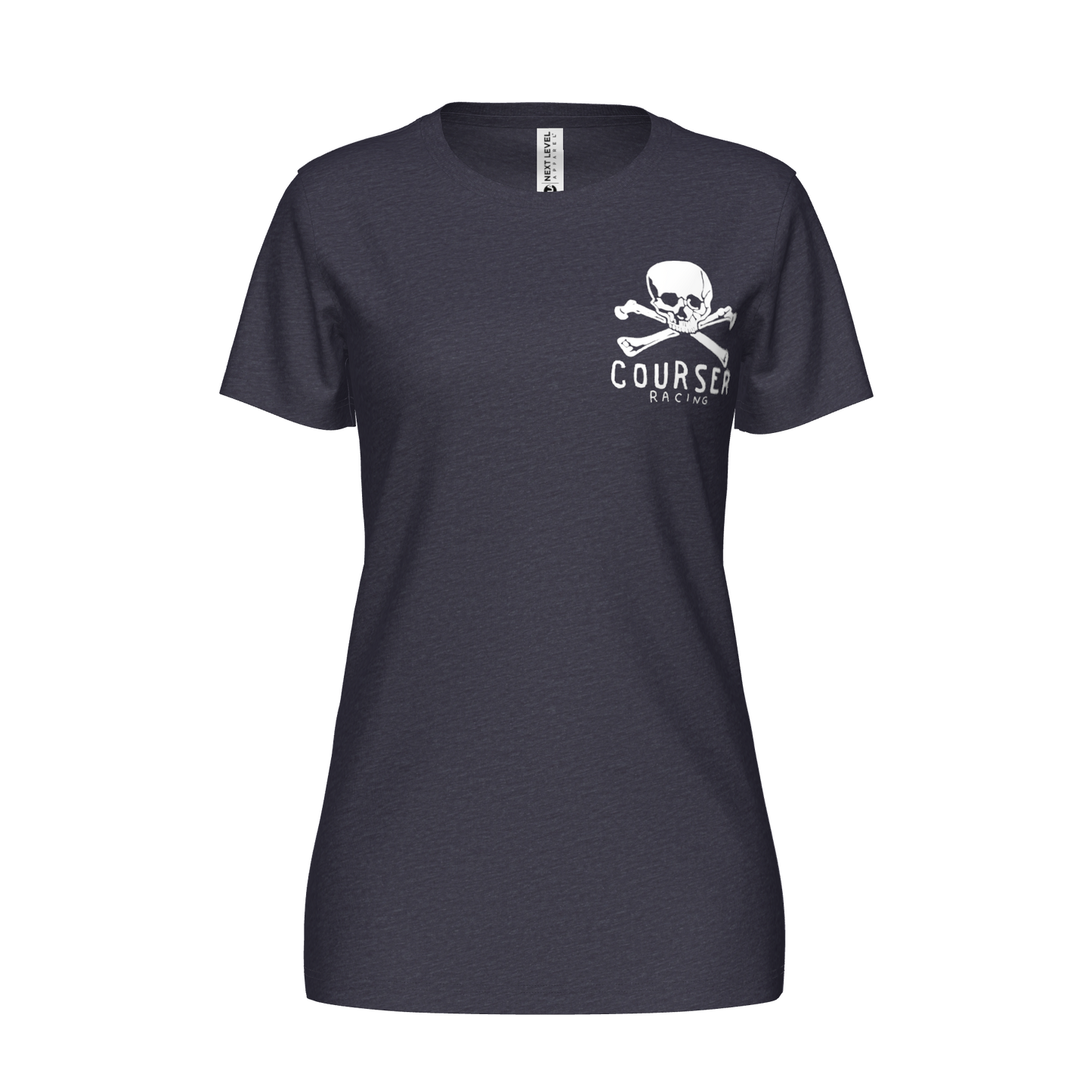 Courser Racing Women's White Skull NL Tee
