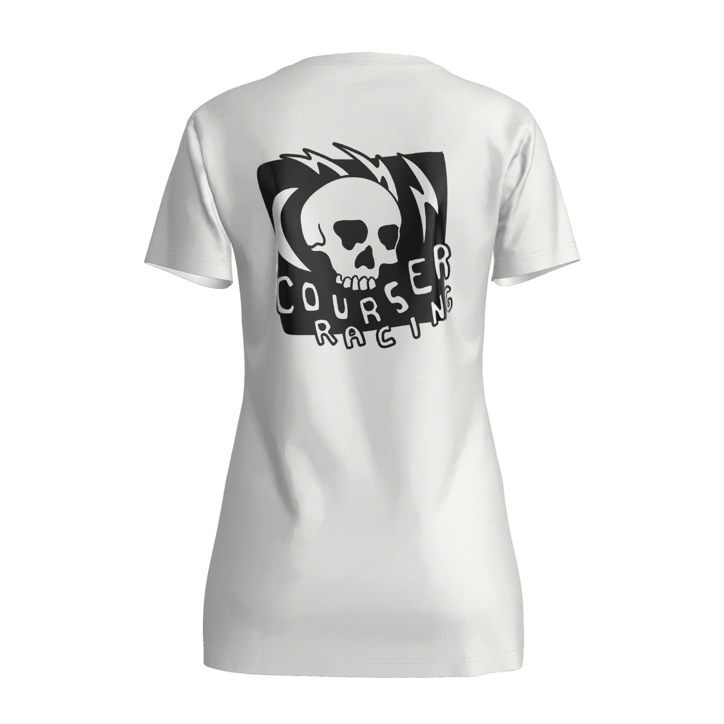 Courser Racing Women's NL Black Skull Tee
