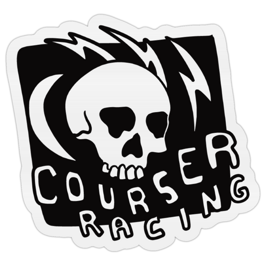 Courser Racing Skull Sticker