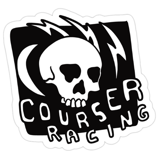 Courser Racing Skull Sticker