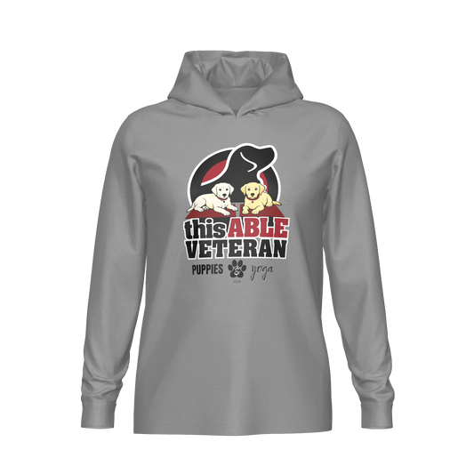 This Able Veteran Puppies & Yoga Performance Hoodie