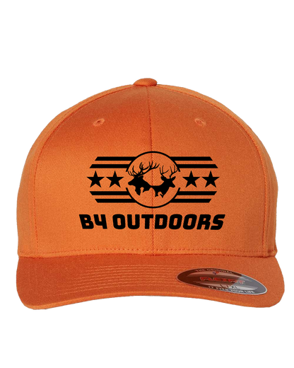 B4 Outdoors Orange Flex Fit Cap