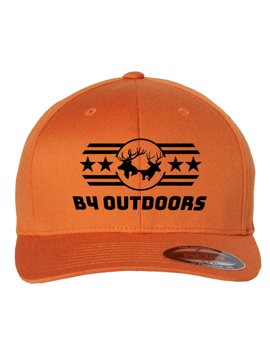 B4 Outdoors Orange Flex Fit Cap