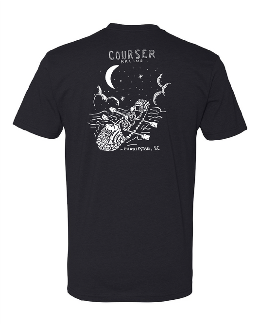 Courser Racing NL White Skull Tee