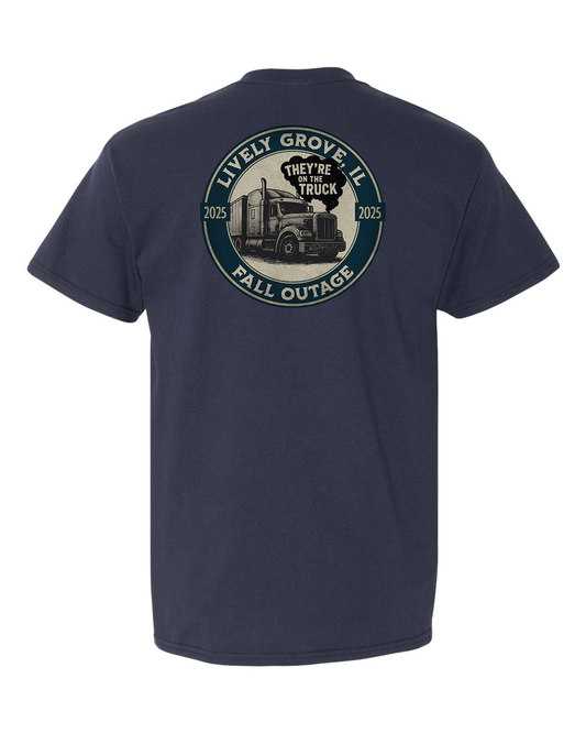 Lively Grove Fall Outage 2025 Pocket Tee